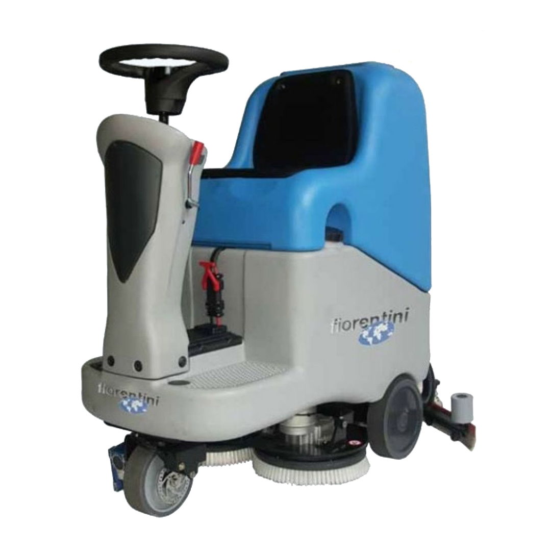 Lavapavimenti Ecosmile - operatore a bordo